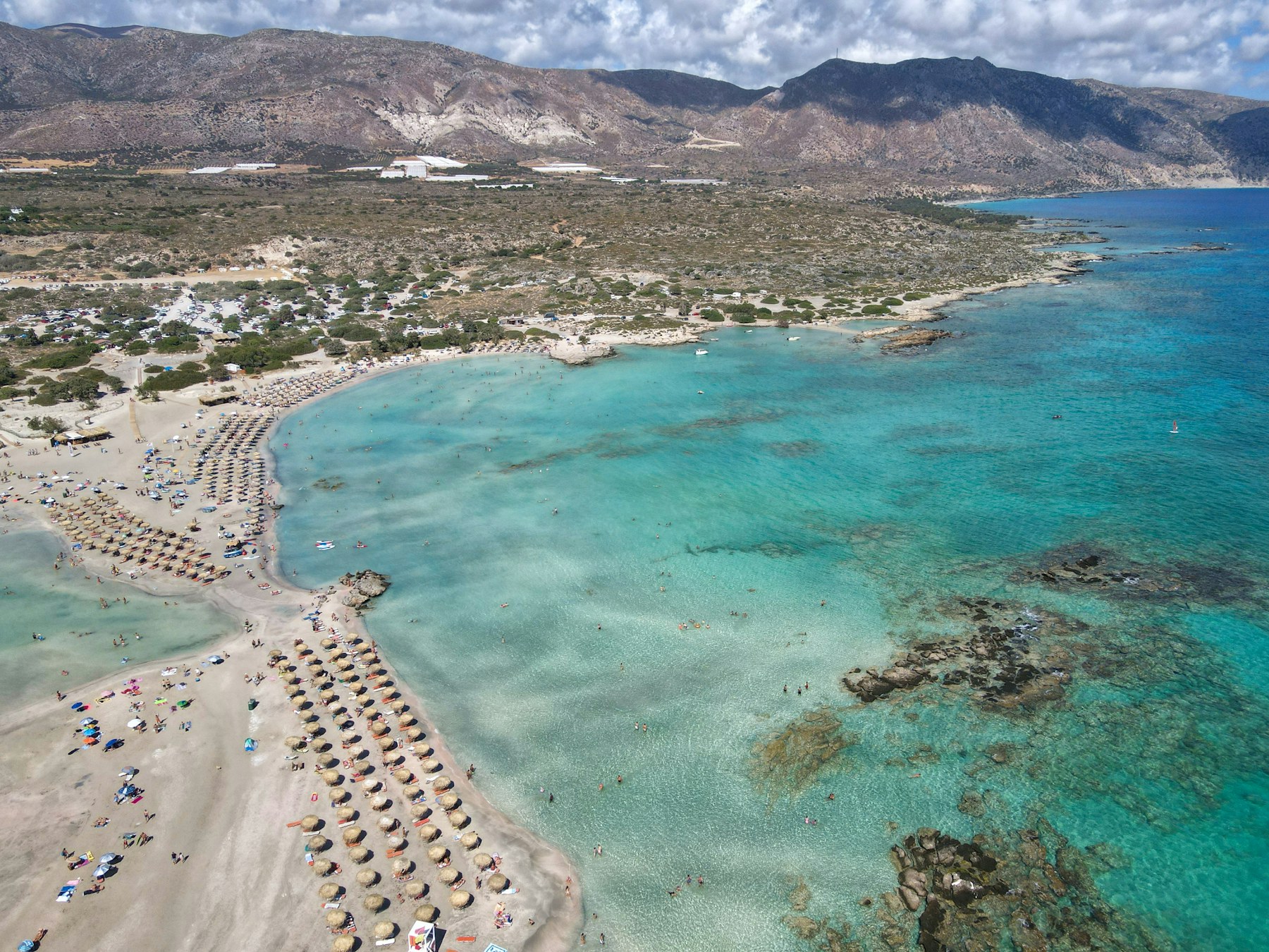 Elafonisi beach in Crete